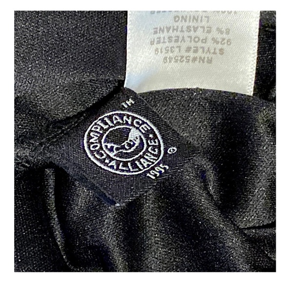 Laundry Shelli Segal Dress Womens 12 Black Jersey Shift Short Long Cape Sleeve - Picture 15 of 16